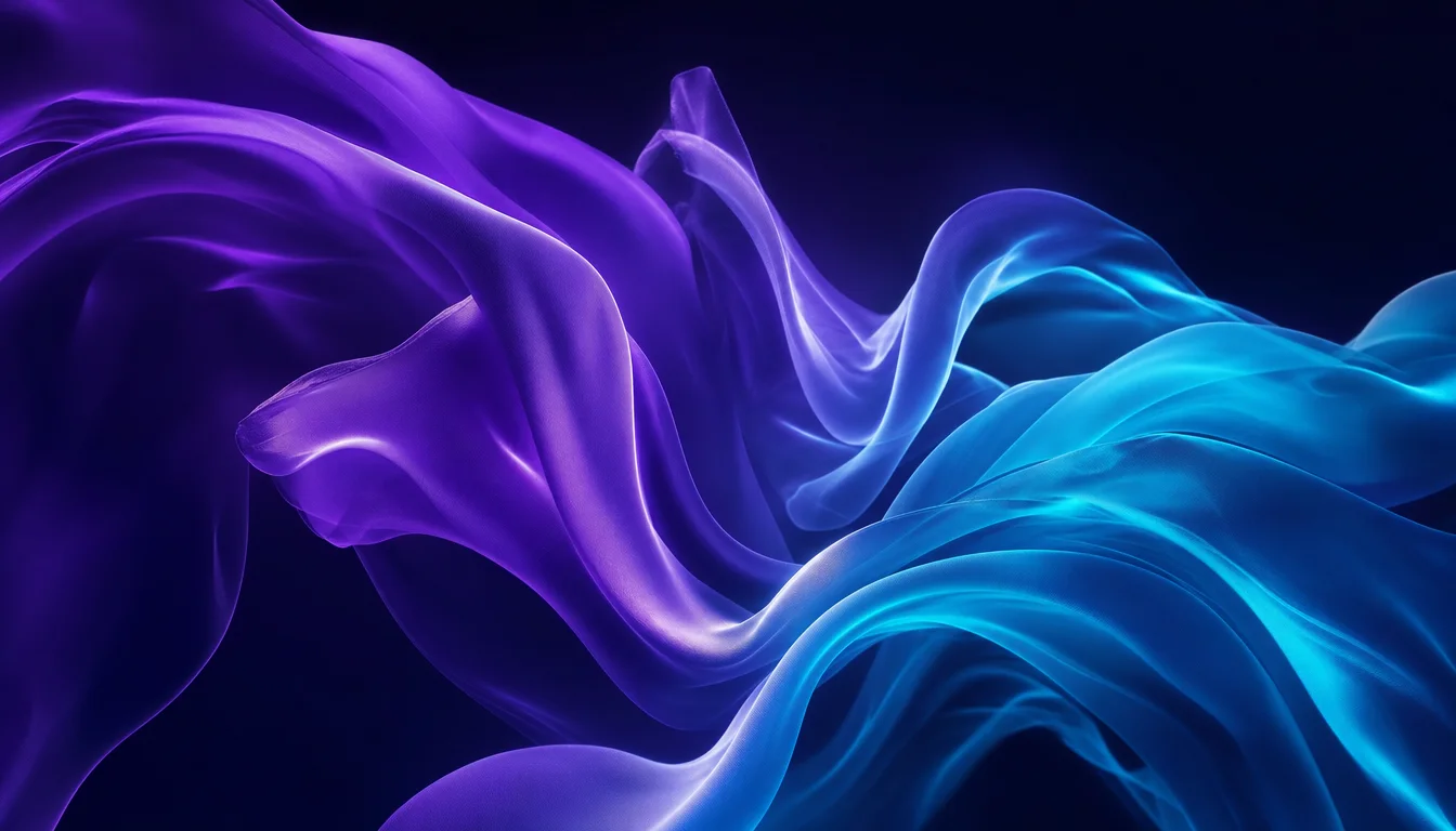 Fashion & apparel — abstract violet and cyan visual